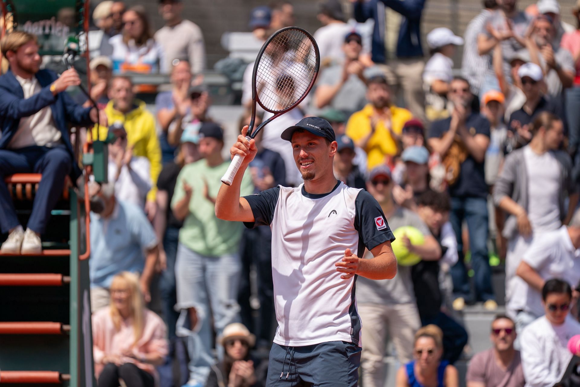 Filip Misolic at the 2025 French Open - Source: Getty